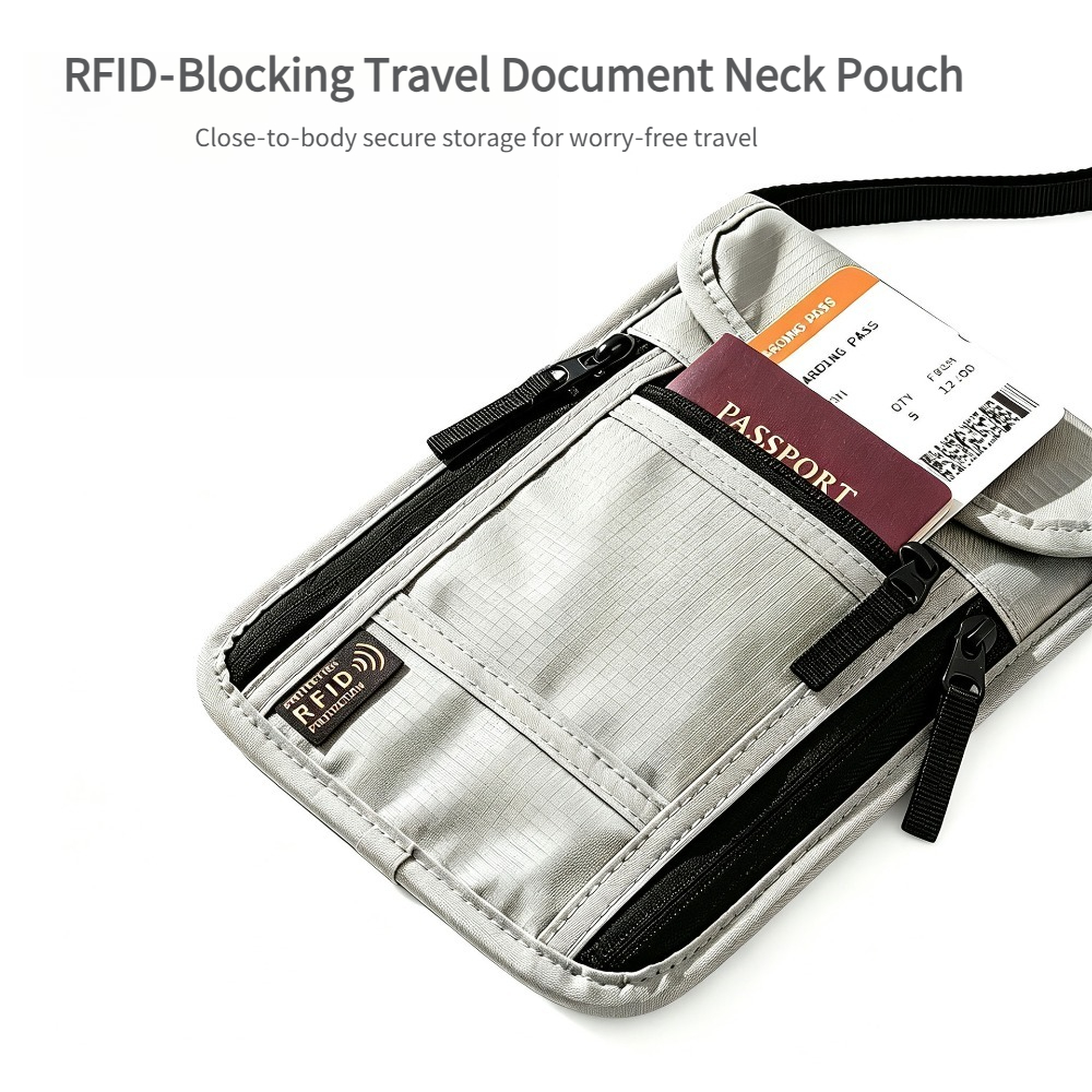 Card Top Loader - Cartera de Viaje para el Cuello,