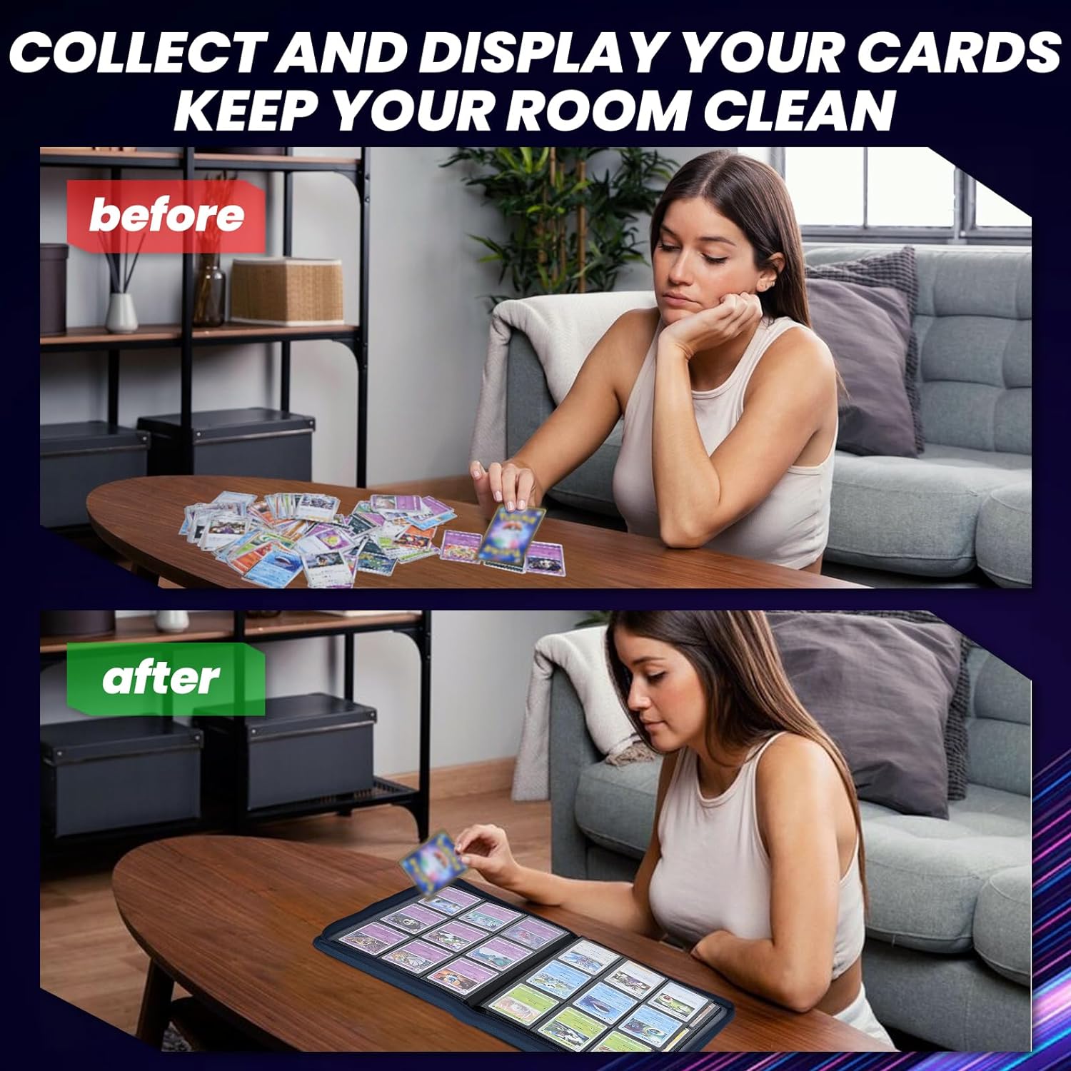 Carpeta de tarjetas comerciale - Trading Card Binder reseña y precio