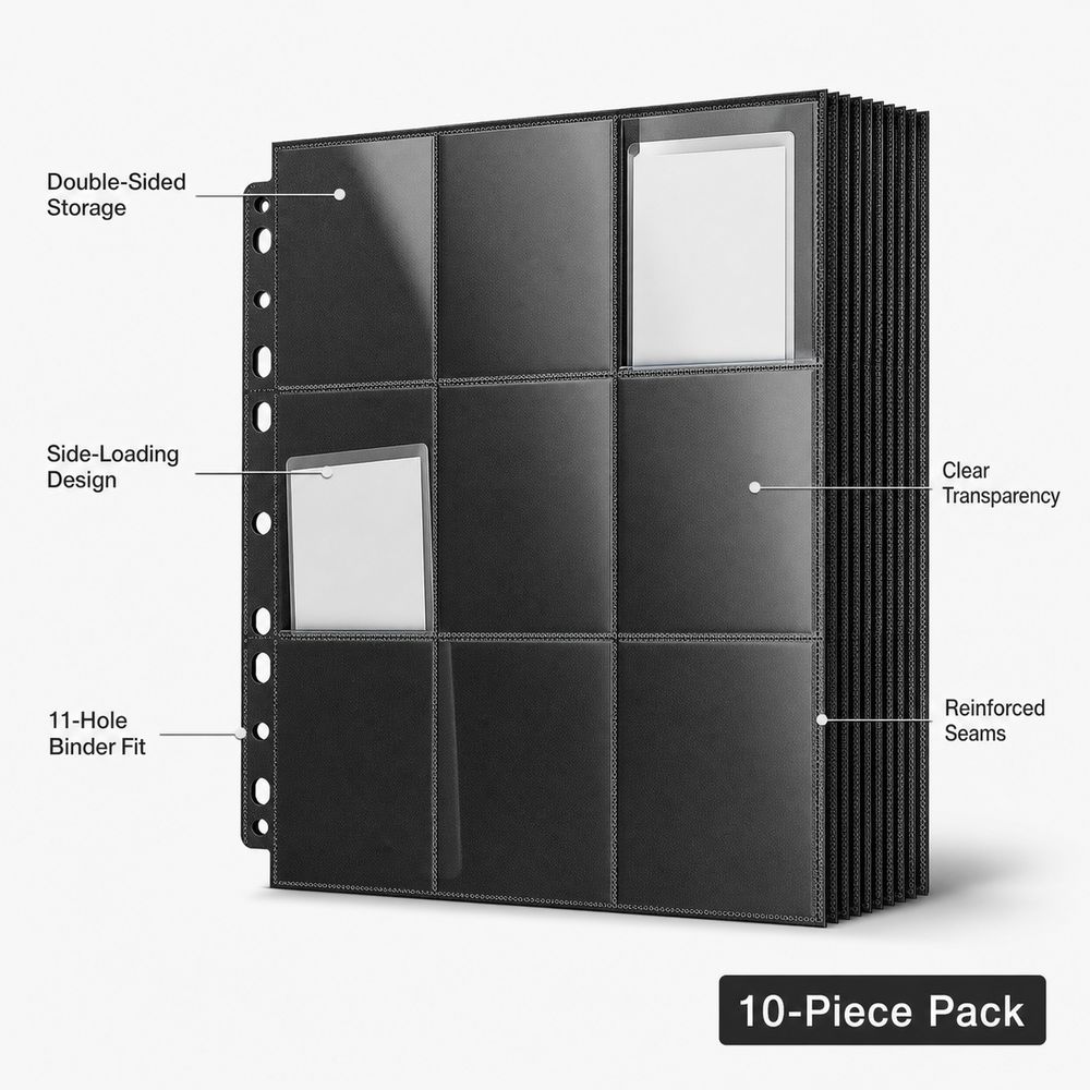 10 Hojas de Recambio para Álbu - Trading Card Binder reseña y precio