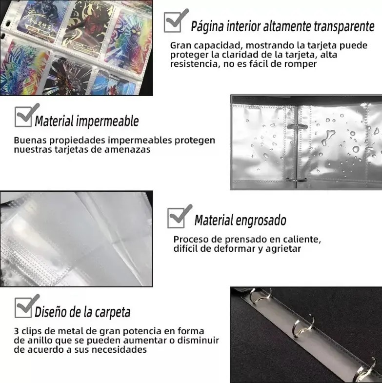 Carpeta para tarjetas Naruto,  - Trading Card Binder reseña y precio