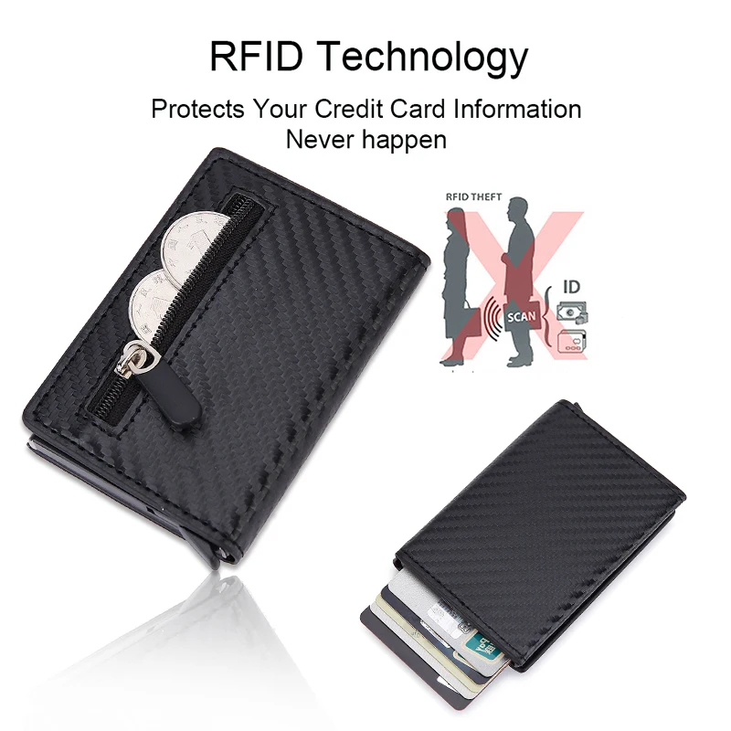 Cartera con Bloqueo RFID, Tarj - Card Top Loader reseña y precio