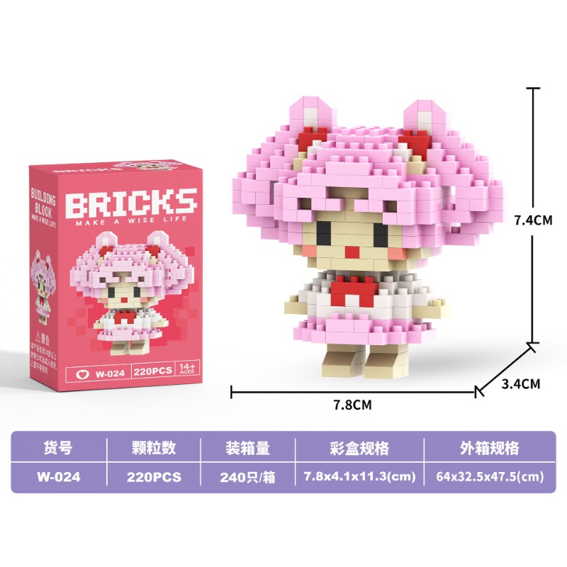 Mini figura de anime, bloques  - Building Block Mini reseña y precio